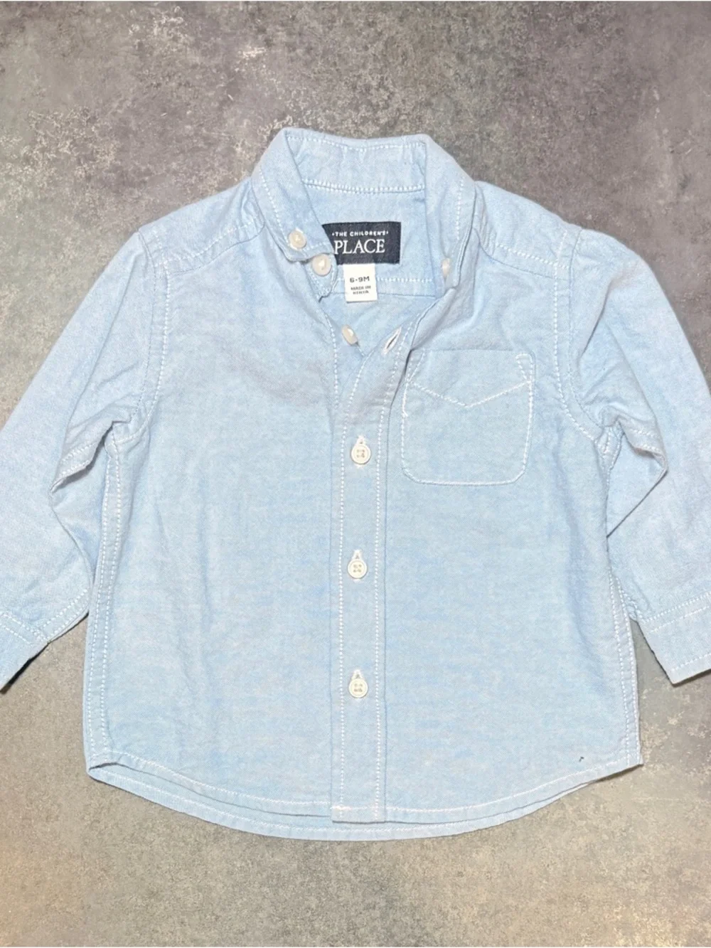 The Children’s Place Shirt | Carter’s Bodysuit + Shorts | 6-9M Outfit | 3PC  Set - Picture 4 of 7